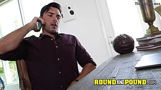 sarah banks bends her narrow tattooed ass over for white guy's doggystyle pounding