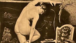 vintage hairy erotic art got me hot! 🔥🎨😏