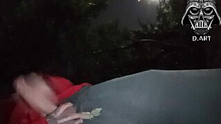 brazilian hottie in forest, wanna drink my hot cum straight from the source?