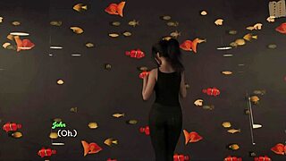 brunette big ass tempts in erotic leap of faith game play