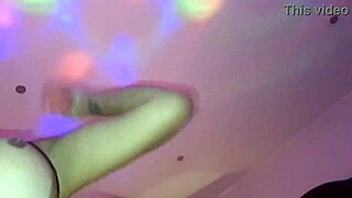 our slut wife rides shemale's big cock while husband fucks her too part 2