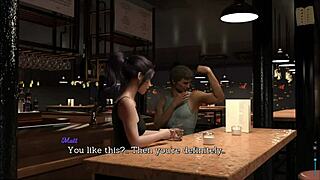 brunette big ass tempts in erotic leap of faith game play