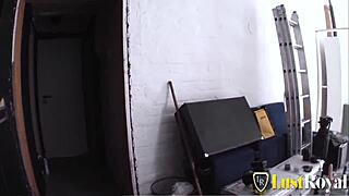 sarina brunette in stockings sucks dildo closeup pussy tease 😘🍆