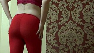 pregnant milf's hairy pussy and juicy ass crave big dildo in pantyhose