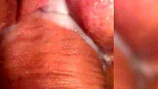 follando coño jugoso 😍 closeup cum dripping out creamy mess 💦