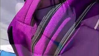 zamira's big latina ass back from gym gets rimmed by stepson