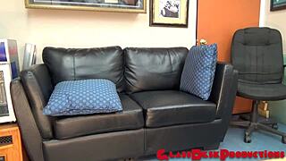 Layla, gag on this cock during your casting pov interview?