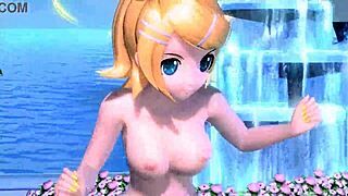 wanna see kagamine rin's huge tits and pussy fully nude goddess style?
