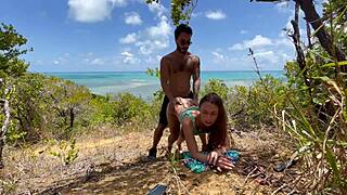 brazilian beach anal slut begs for dirty outdoor cock in nordeste?