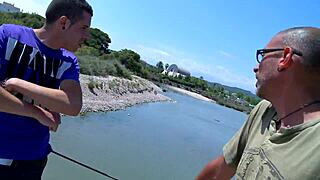 vintage outdoor creampie suck with horny fishing guys 🍆💦🌳