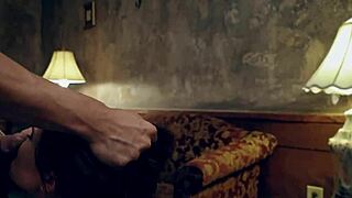 bdsm teen bound in bikini gets rough cowgirl ride from maledom