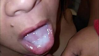 best friend's mom catches me with panties and sucks till i cum!