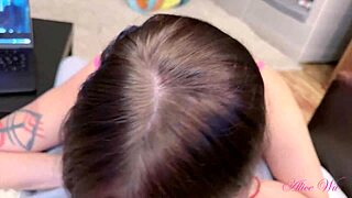 stepbrother pounds stepsis wet pussy while parents gone!