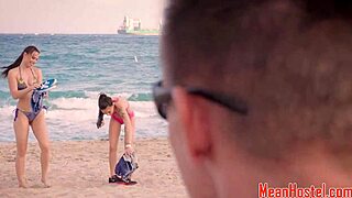 bdsm teen bound in bikini gets rough cowgirl ride from maledom