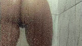 i showered and masturbated my big tits assplay