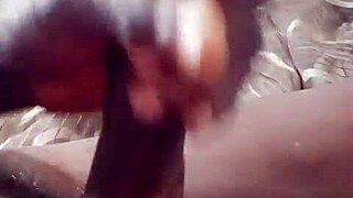 African Man Jerks Juicy Anal Solo