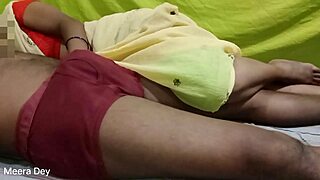 Meera bhabhi wakes sleeping husband midnight for hard anal ass fuck