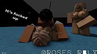 Gymnast bends acrobatically for athletic roblox sex
