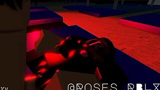 Gymnast bends acrobatically for athletic roblox sex