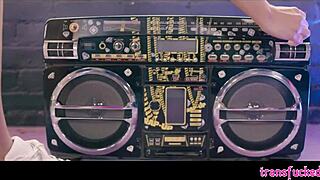 Horny shemale coach kayleigh coxx pounds big tits kenzie taylor