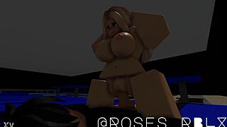 Gymnast bends acrobatically for athletic roblox sex