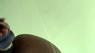 Intense anal dildo training stretches tight hole wide