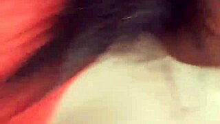 A Latina strolls publicly outdoors without panties flashing natural tits.