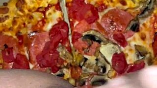 Arabic Kinky Food Fetish Masturbation Ice Cream Chocolate Pizza in Pussy!