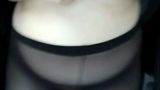 horny stepmom flashes moving car