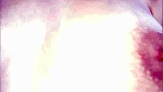 pov close-up doggy anal with milf wife bent over bed