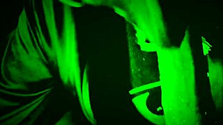 bbw ebony throats deep in night vision cosplay