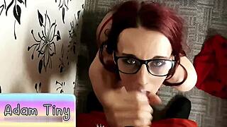 Slut come suck santa's throbbing dick ditch that lame dildo gift for real cock now she craves