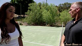 Stepdaughter Babe Rides Stepdad's Cock Cowgirl Style