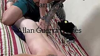 carmona massages allan naked then grabs his ass