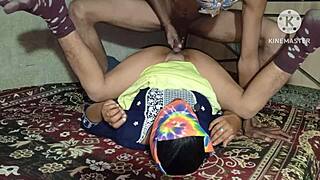 WATCH INDIAN DESI STEPSIS CHUDAI IN BATHROOM WITH MASSIVE COCK!