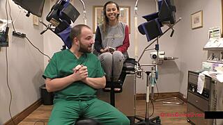 Kalani Luana's Latex Gloved Exam Turns Into Close-Up Fingering And Spreading For Doctor