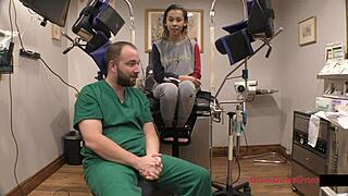 Kalani Luana's Latex Gloved Exam Turns Into Close-Up Fingering And Spreading For Doctor