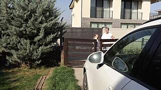 stepdad pounds teen whore tight pussy while stepson watches close