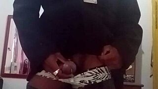 retro group blue films with huge cocked negro calling for more