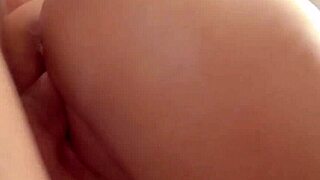 Tight teen slut's oiled tits and pussy in naughty massage contest game