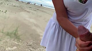 A stranger milf yanks huge cock public pov cumshot blast! 🤯🍆💦