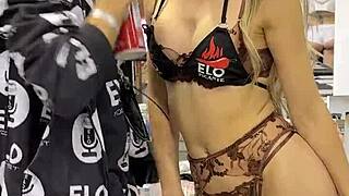 EMMA SIRUS TACKLES SPICY CASTING CHALLENGES BIG TITS EXPOSED!