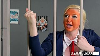 blonde leya falcon gapes huge in make america gape again