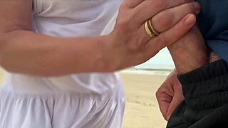 A stranger milf yanks huge cock public pov cumshot blast! 🤯🍆💦