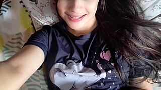 Ella fucks her favorite student with huge tits and toys