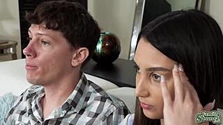 Stepbrother reveals cock to stepsister