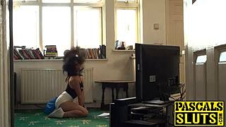 How Hard Can One Spank and Pound a Bent Over Teen Sub?