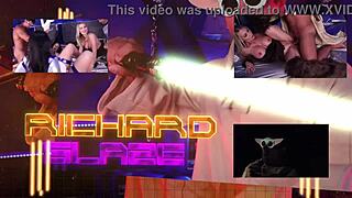 Blonde milf star whore rides monster cocks in orgy creampie cosplay