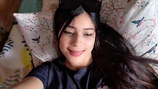 Ella fucks her favorite student with huge tits and toys