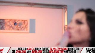 Jolee Love pounds dildo hard on secret webcam